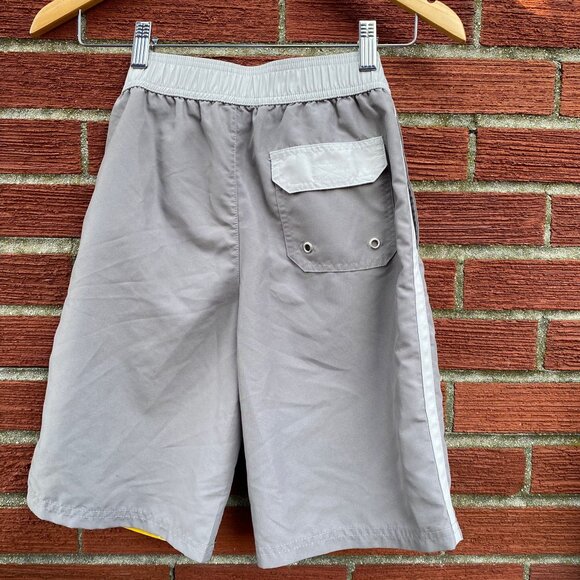 Youth Los Angeles Lakers‎ Gray Heat Wave Swim Trunks - Picture 6 of 8